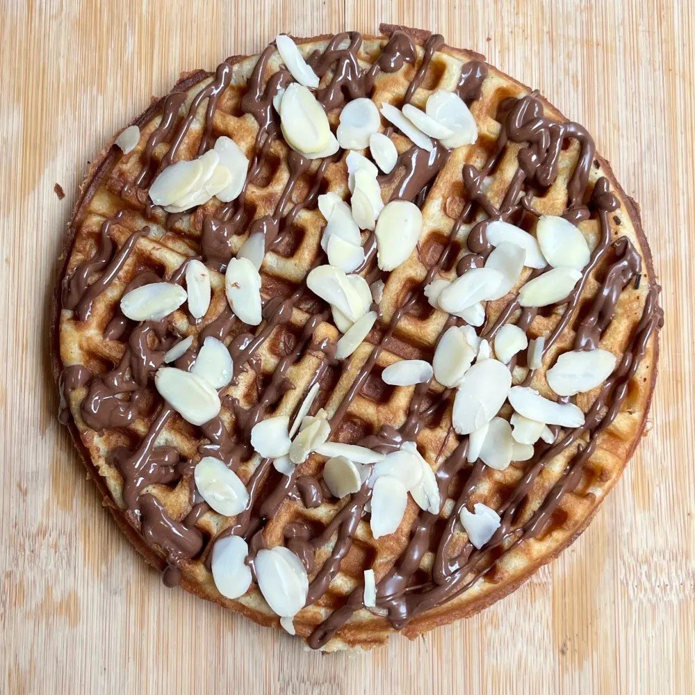 Nutella Almond Waffle